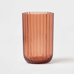Threshold 16oz Ribbed Tall Tumbler - Amber